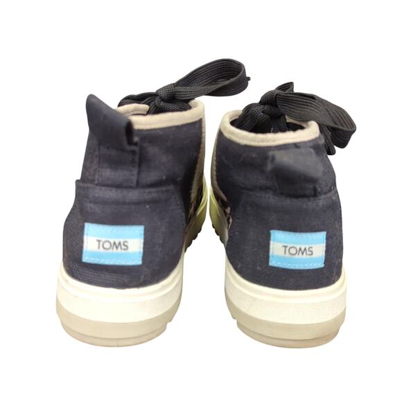 Toms Botas Lug Patchwork Lace-up Chukka Boots 10016065 Casual Women's Size 9 - Picture 5 of 8